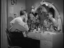 The ventrioloquist in his room after the show