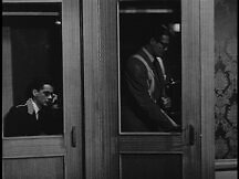 Clark gets in to the booth next to the usher